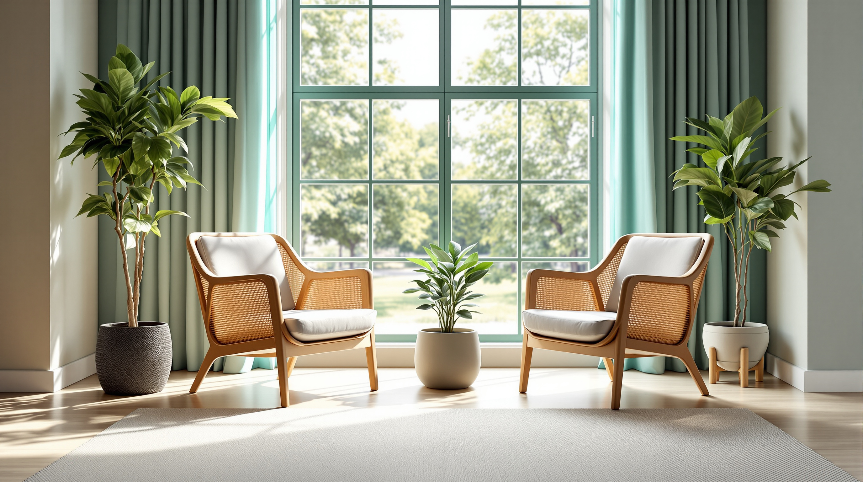 Two chairs facing each other, a space for open and equal conversation